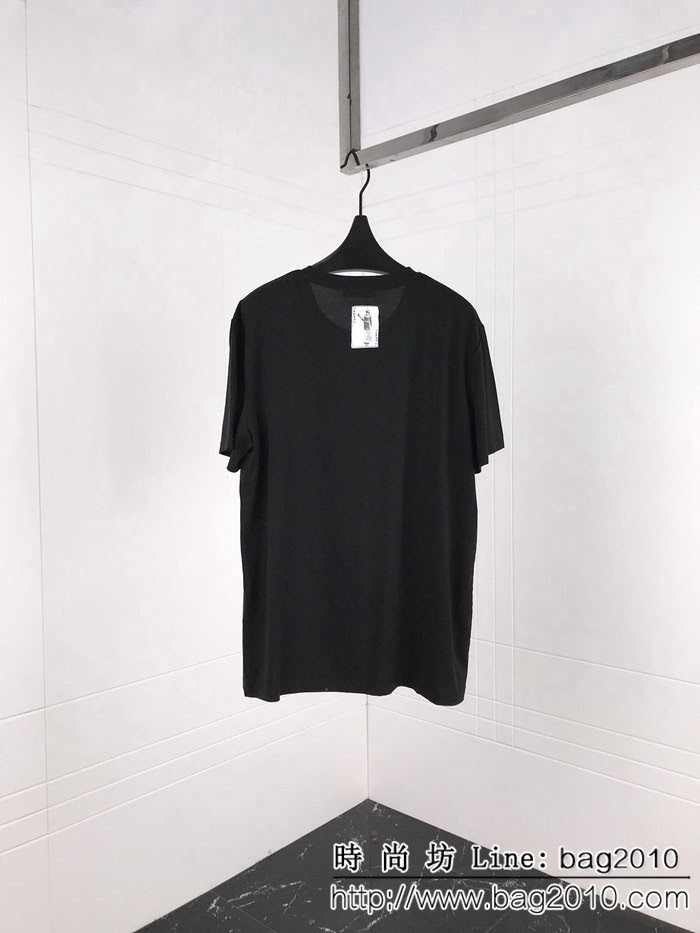 FENDI芬迪 19ss新款短袖 撲克牌老佛爺印花主題 黑色兩色 男女同款 ydi2291